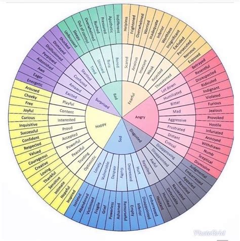 Printable Feelings Wheel For Adults