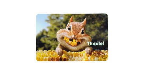 Chipmunk Eating Corn Floor Mat | Zazzle