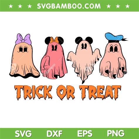 Disney Ghost Trick Or Treat SVG PNG