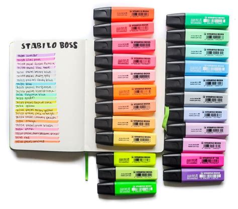 Stablio Boss Original 23 Highlighters Personalized Coloring Book