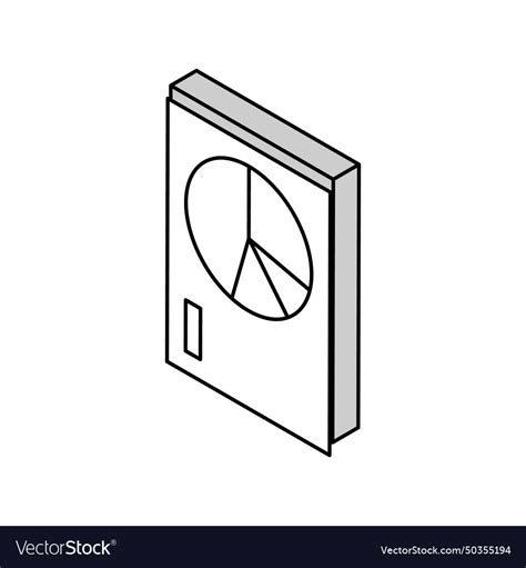 Document Filter Information Isometric Icon Vector Image