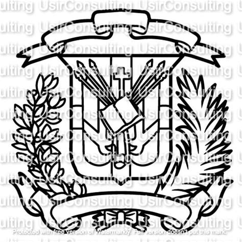 Coat of Arms of the Dominican Republic escudo De La República ...