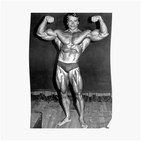 Arnold Schwarzenegger Double Biceps Famous Pose Premium Matte Vertical