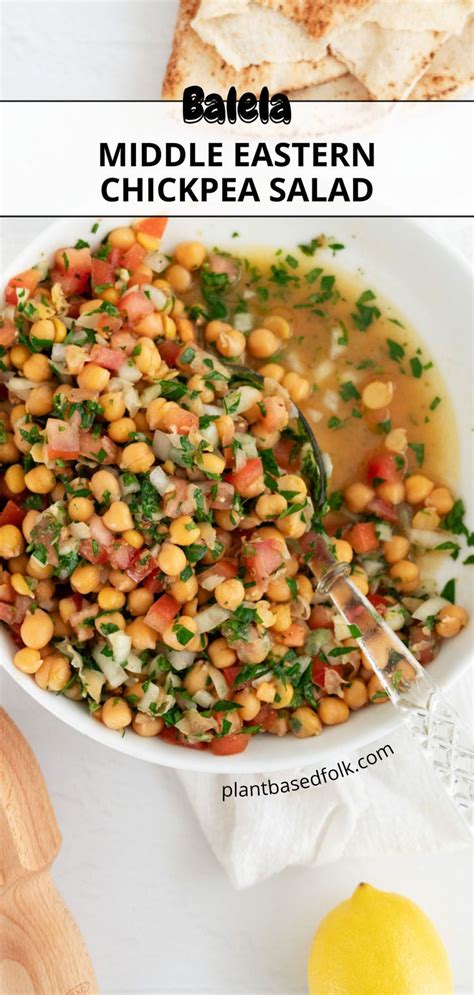 Balela Middle Eastern Chickpea Salad In Vegan Salad Recipes