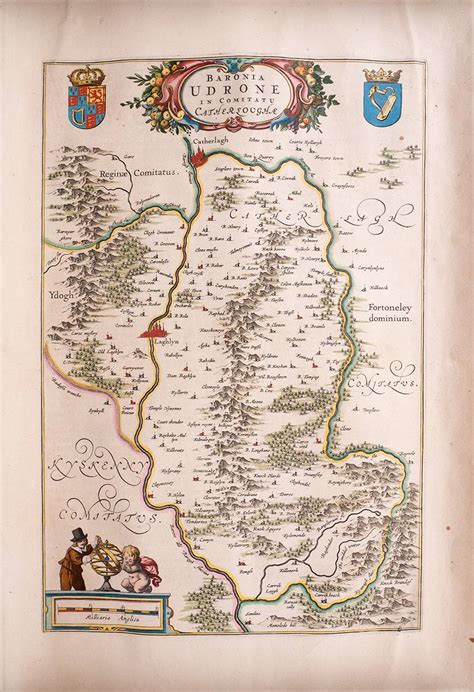 Th Century Map Of Carlow By Joan Blaeu At Whyte S