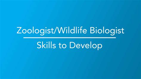 Zoologist and Wildlife Biologist | Skills to Develop - Career Girls