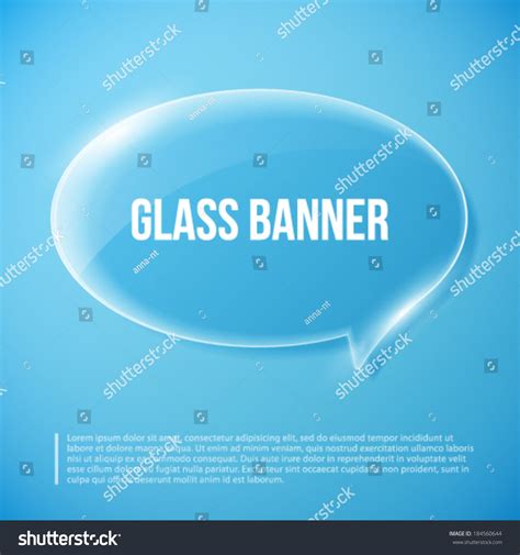 Glass Speech Bubble Vector Illustration Stock Vector Royalty Free