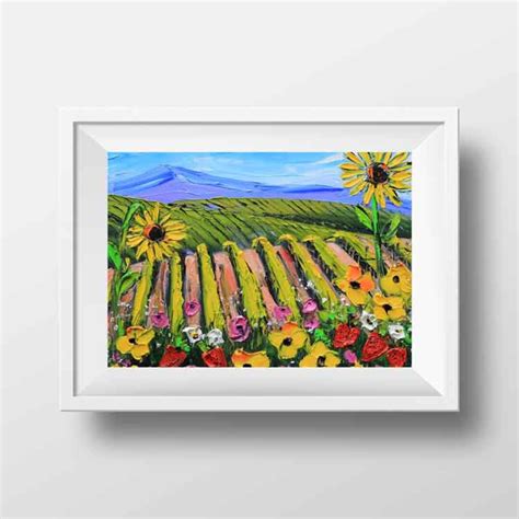 Vineyard Print Napa Valley Art California Landscape Fall - Etsy