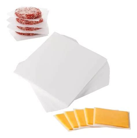 1000 Hojas De Papel Parafinado Separar Hamburguesas 14x14cm MercadoLibre