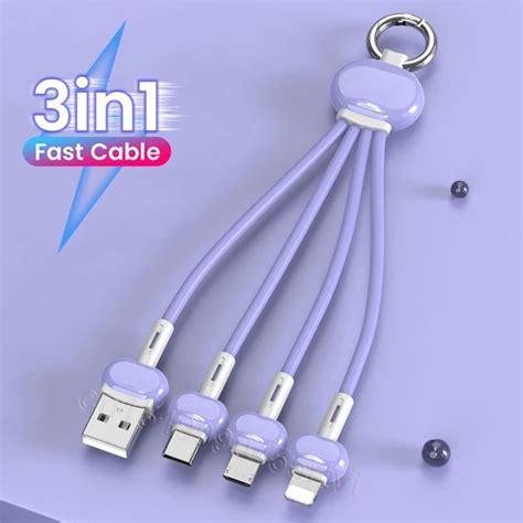 Kabel Data Pengisi Daya Usb Tipe C Gantungan Kunci In Kabel