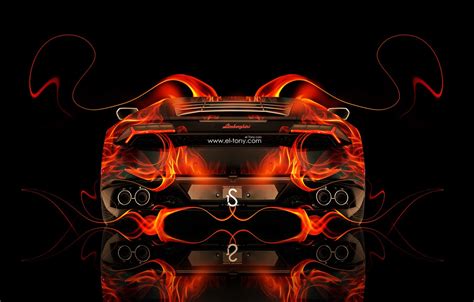 Wallpaper Lamborghini, Fire, Orange, Orange, Flame, Fire, Abstract ...