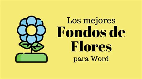 Fondos De Flores Para Word Toque Primaveral A Tu Documento