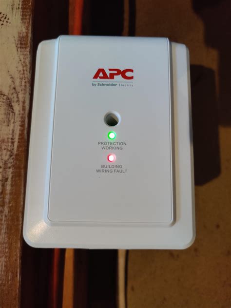 Building Wiring Fault Light On My Apc Surge Protector Turns On For Every Outlet In My House