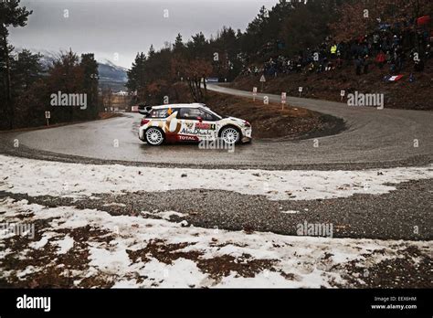 Monte Carlo Monaco Nd January Wrc Monte Carlo Rally Stage