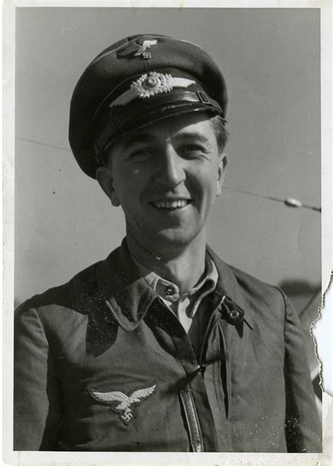 Uniformed Luftwaffe Fighter Pilot Avignon France October The