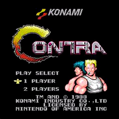 Contra Nes Nintendo Game Pjs Games