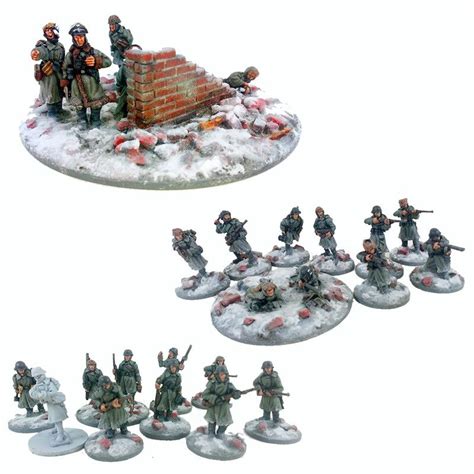 German Stalingrad Veteran Platoon Winter Uniform Ger101 Company B Models And Miniatures