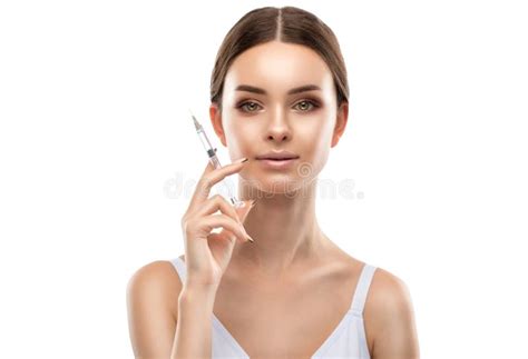 Rejuvenating Anti Wrinkle Injections On The Face Of A Beautiful Woman