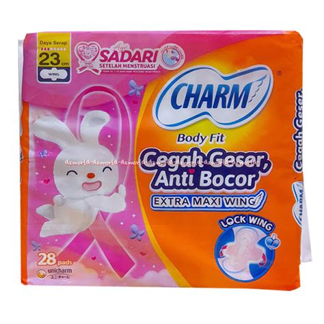 Jual Charm Body Fit Cm Pads Extra Maxi Wing Pembalut Wanita Anti