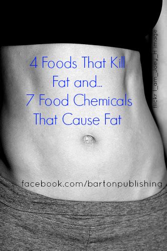 4 Foods That Kill Fat And 7 Food Chemicals That Cause Fat Barton