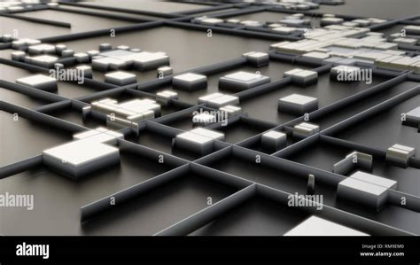 Abstract Technology Background With Cubes Stock Photo Alamy