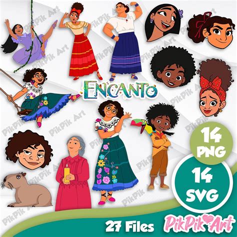 Encanto Svg And Clipart Png Instant Download Digital Kits And Cliparts