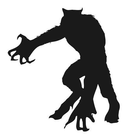 Halloween Werewolf Silhouette Monster Vampire