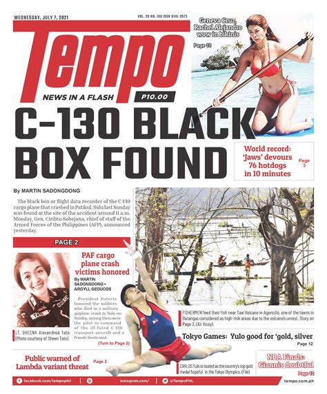 Tempo 07 July 2021 Wednesday Issue Tempo The Nations Fastest