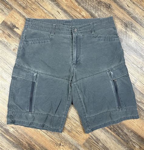 Kuhl Men S Kaptiv Cargo Shorts Vintage Patina Dye Gra Gem