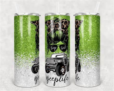 Oz Skinny Tumbler Sublimation Design Jeep Girl Jeep Life Etsy