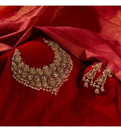 Buy K Gold Bridal Necklace Set Exclusive Collectrion