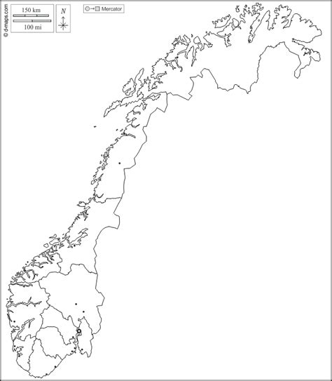 Norwegen Kostenlose Karten Kostenlose Stumme Karte Kostenlose