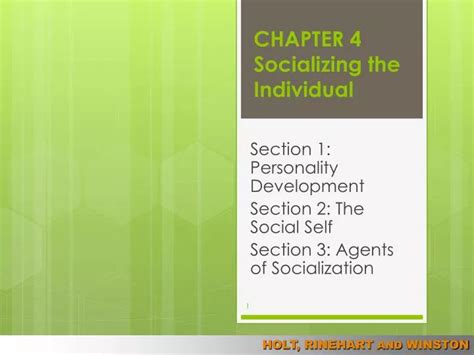 Ppt Chapter 4 Socializing The Individual Powerpoint Presentation