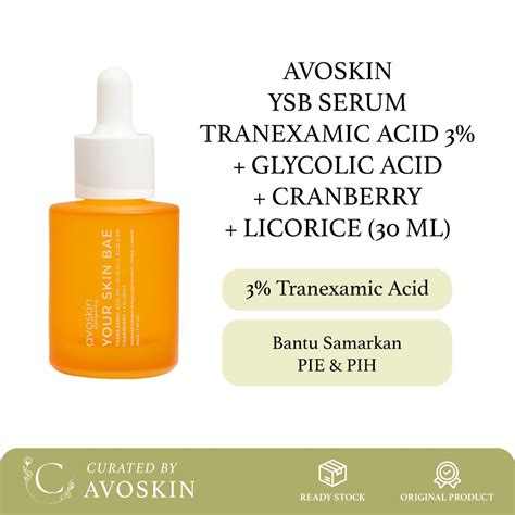 Jual Serum Avoskin Your Skin Bae Tranexamic Acid Ml Samarkan Pih