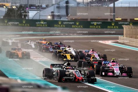 Romain Grosjean Fra Haas F Team Vf At The Start Of The Race