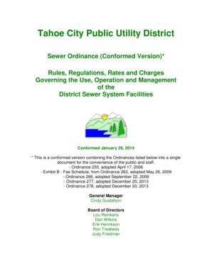 Fillable Online Tahoe City Public Utility District Fax Email Print