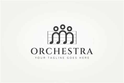 Orchestra Simple Minimalist Logo Design Graphic by Blazybone · Creative ...