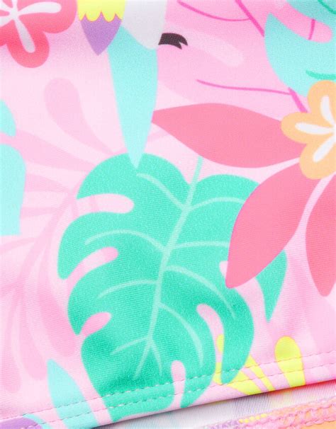 Girls Tropical Print Bikini Multi Swimsuits And Swimming Costumes