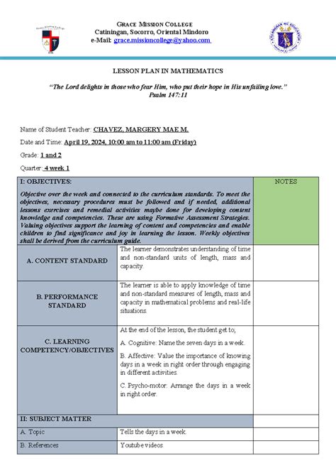 Peac math1@2 - Copy - GRACE MISSION COLLEGE Catiningan, Socorro