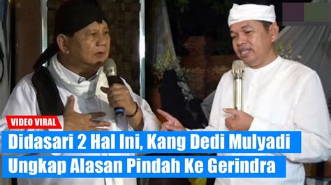 Dedi Mulyadi Blak Blakan Ungkap Alasan Hengkang Dari Golkar Ke Gerindra