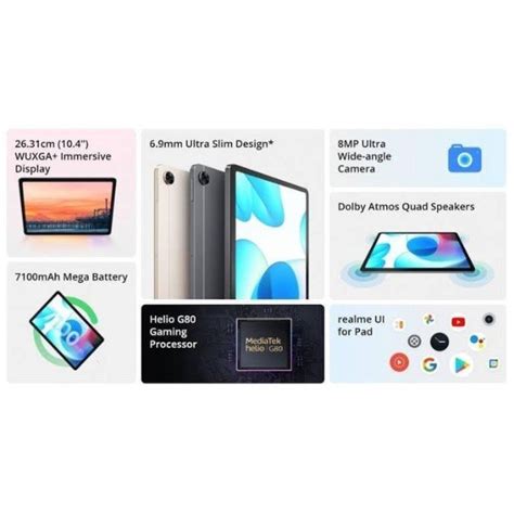 BUY REALME PAD RMP2103 TABLET + TABLET COVER (CASE)