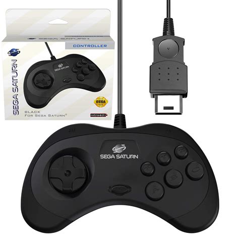 Sega Saturn Official Sega Saturn Controller Pad Original Port Black