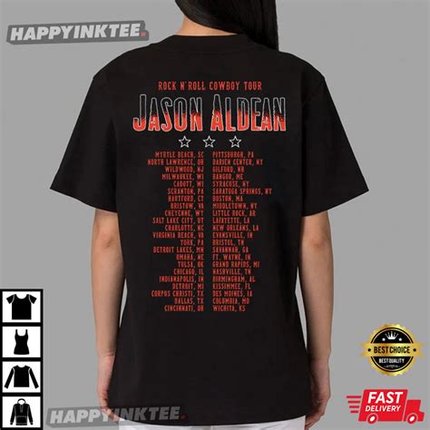 Jason Aldean Rock N Roll Cowboy Tour T Shirt