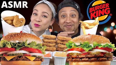 Asmr Burger King Whopper Onion Rings Chicken Nuggets Fries Burger