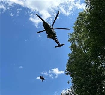 State Police Helicopter Crew Rescues Injured Person Who Fell Off Cliff