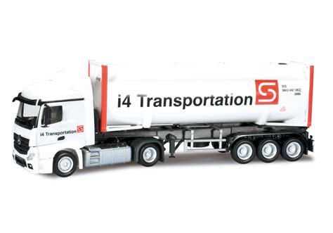 Herpa Mercedes Benz Actros Streamspace Container Sattelzug I4