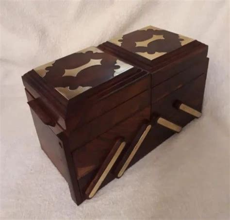 Wooden Box Brown Handcrafted Teak Wood Box Retailer From Bengaluru