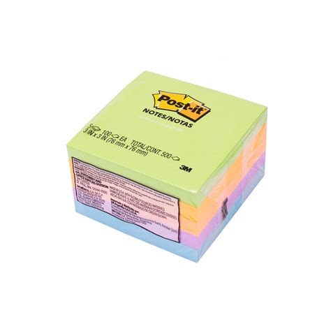 3m Post It Color Cube 654 5 Uc Jaipur Collection Sticky Notes Warna