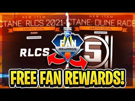 How To Get Free New Rlcs Fan Reward Drops On Rocket League Youtube