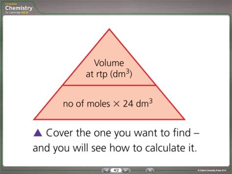 Formula triangles for moles